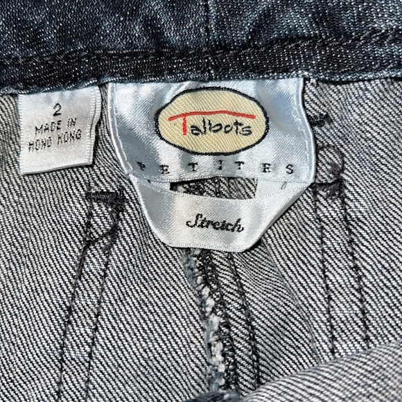 Talbots Petite Stretch Black Flare Jeans 2P - Picture 6 of 7